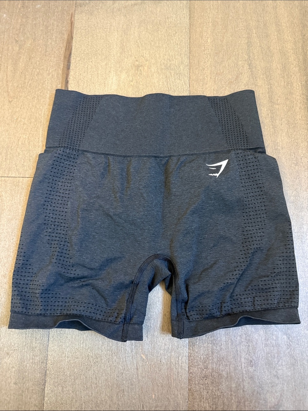 Gymshark Black Seamless High-Rise Athletic Shorts